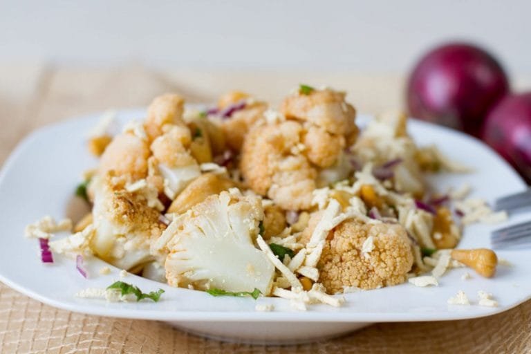 Vegan cauliflower salad