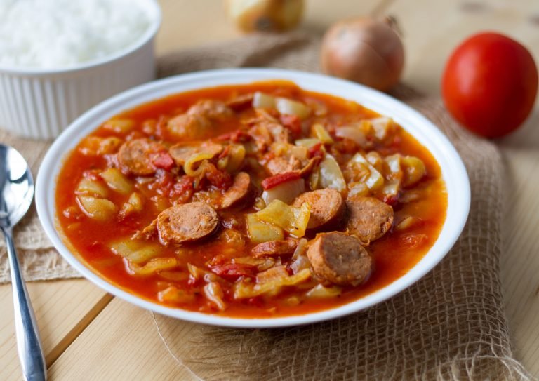 Letcho with peppers and tomatoes