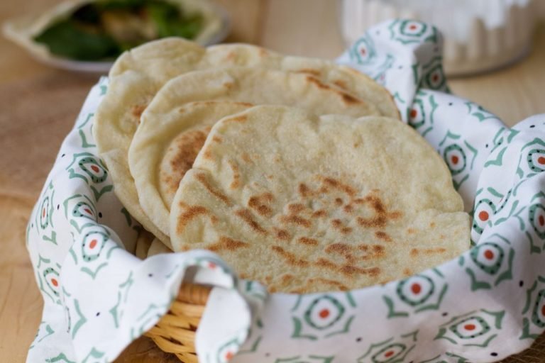 Homemade pita bread