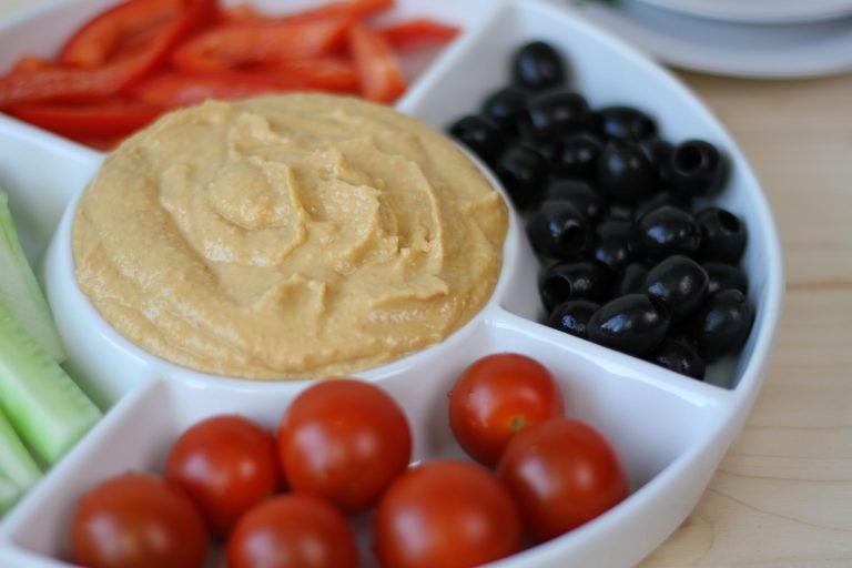 Homemade hummus