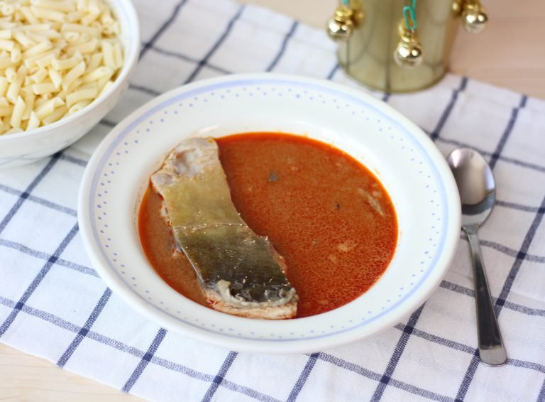 Fish soup with carp and paprika