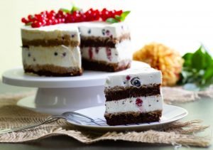 Cake with fruits