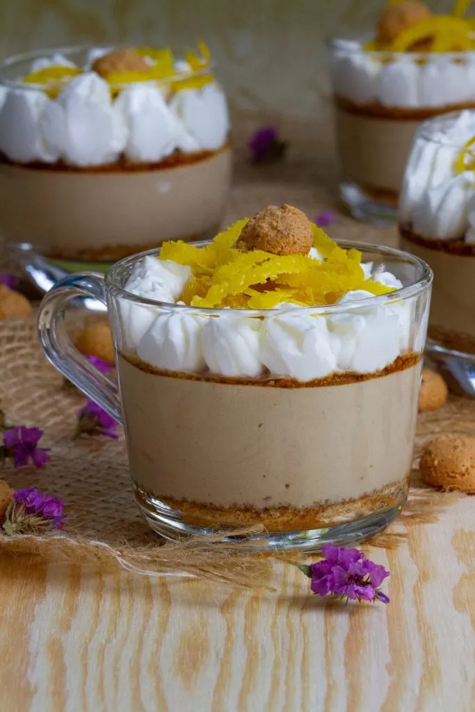 Coffee and orange mousse