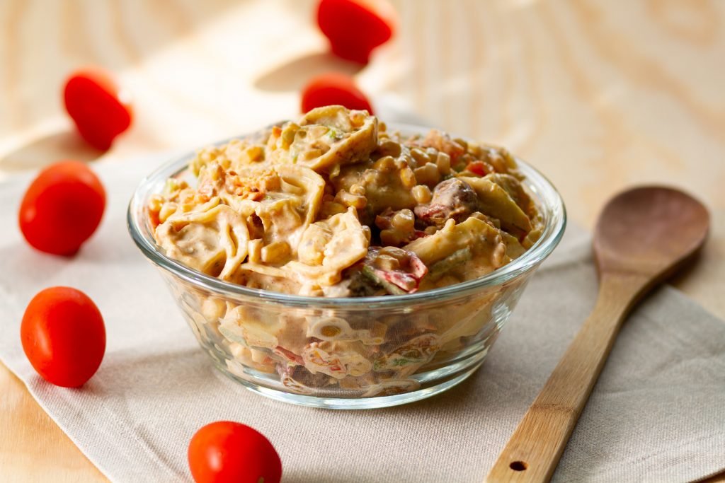 Tortellini dumplings salad