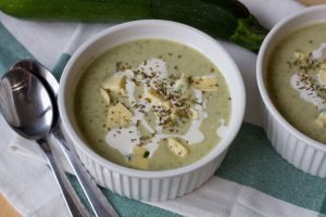 Zucchini and oregano soup