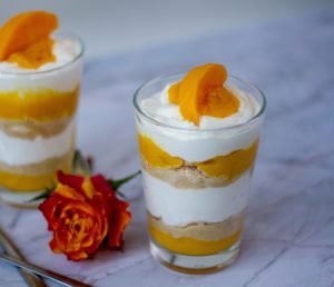 Peach and cheese dessert