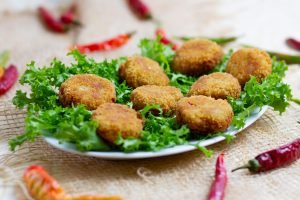 Fried fish cakes