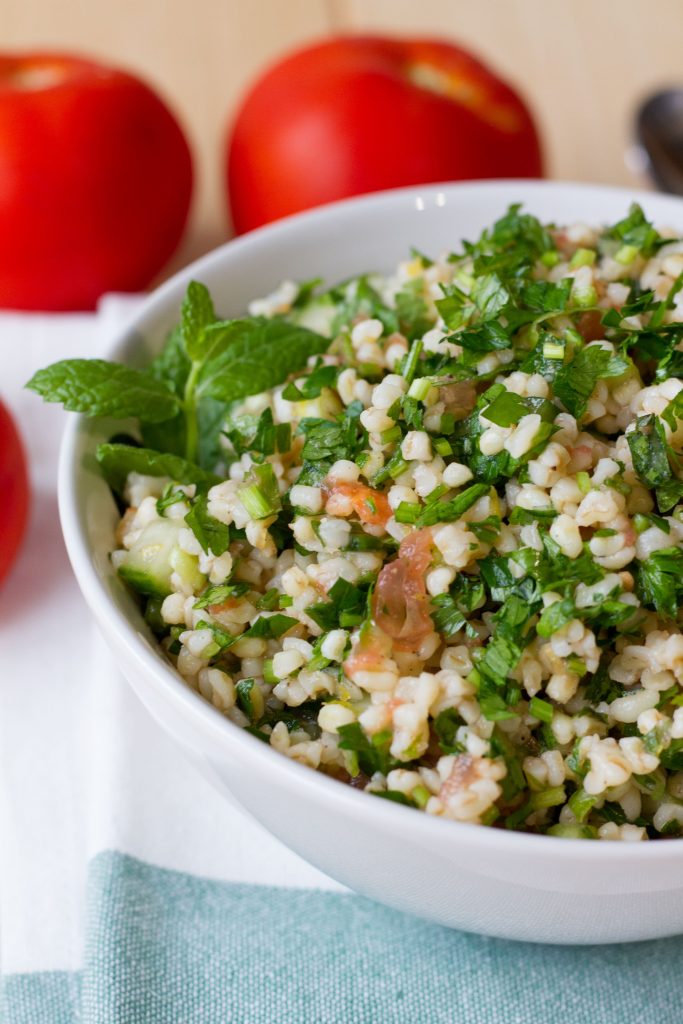 Bulgur Tabbolueh with tomatoes and cucumber