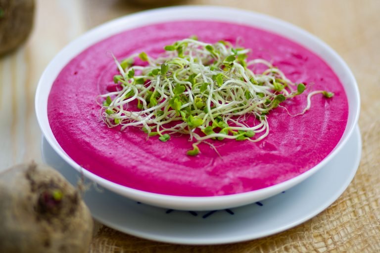 Purée from potatoes and beets