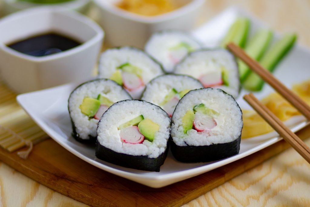 Homemade sushi