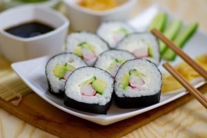 Homemade sushi