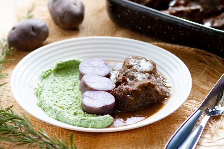 Beef cheeks in red wine