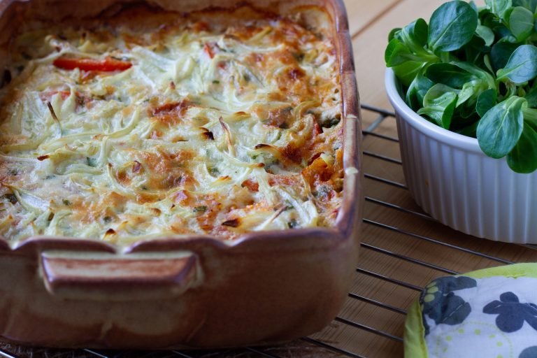 Baked potato and ham casserole