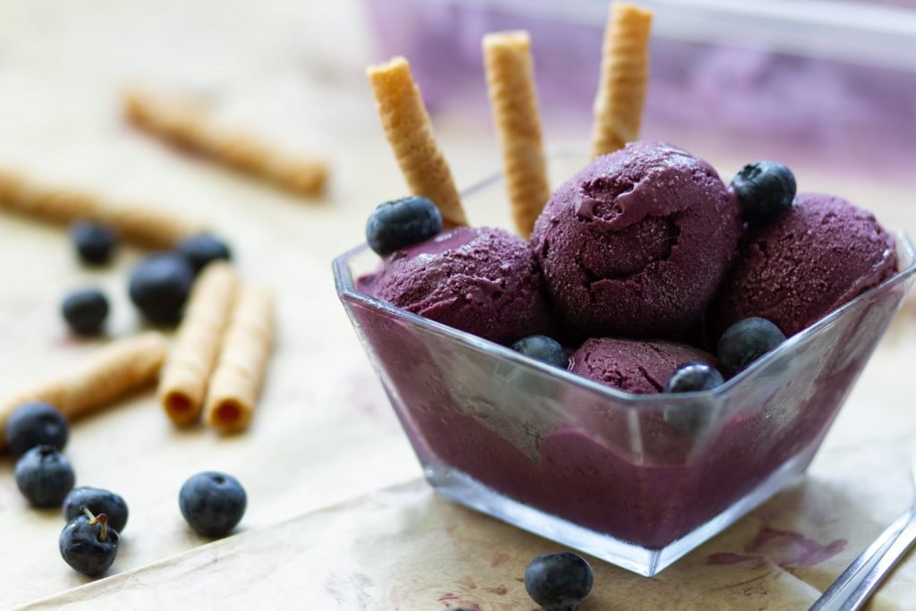 Fruit ice cream