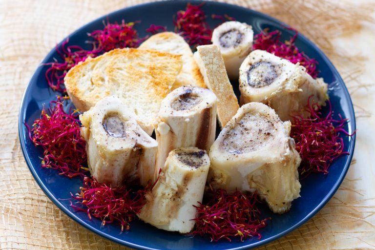 Bone marrow baked in the oven