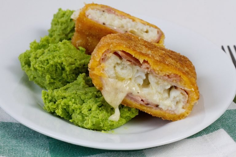 Cordon bleu with fish and ham
