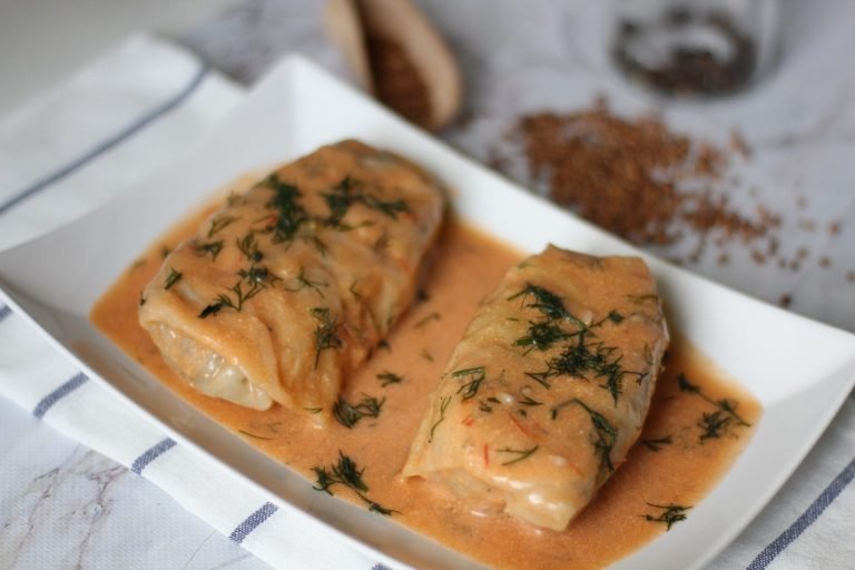 Cabbage rolls with groats and meat