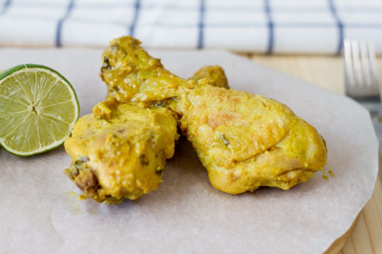Chicken satay with marinate