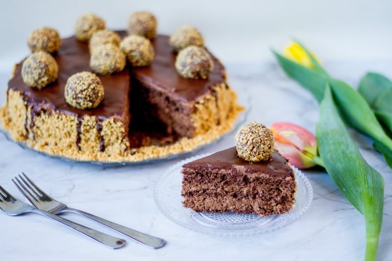 Ferrero Rocher with chocolate cream