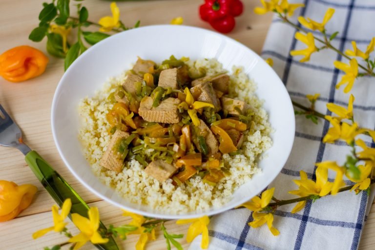 Tofu with millet