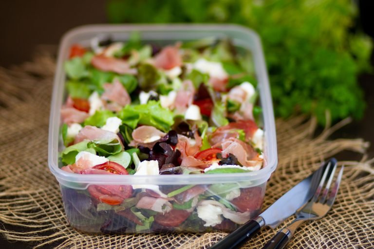 Salad with Parma ham