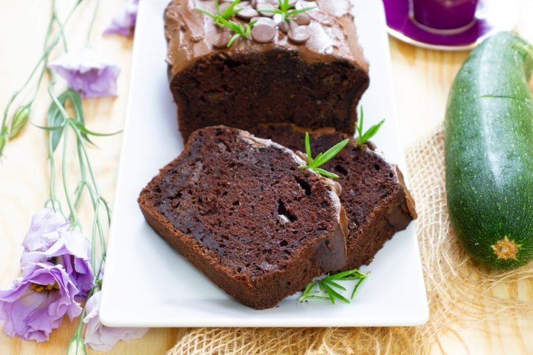 Moist chocolate and zucchini cake