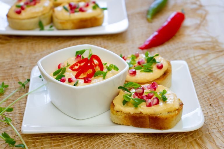 Crostini with pumpkin