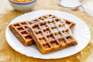Waffles with sugar