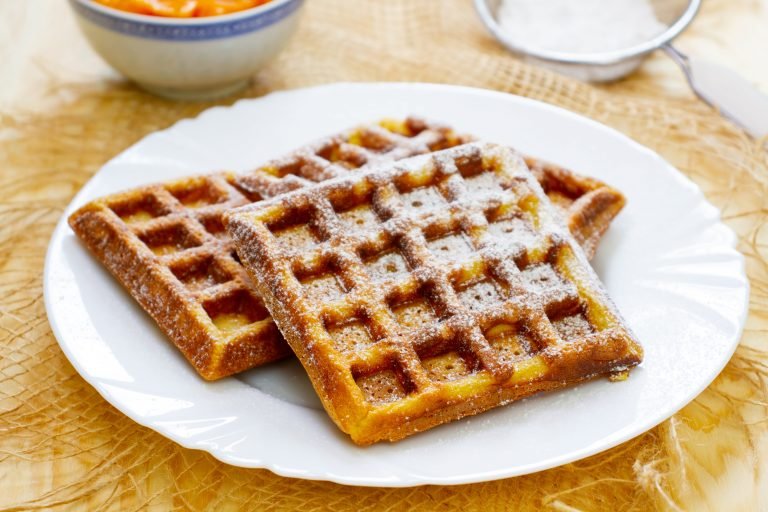 Waffles with sugar