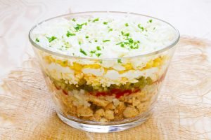 Chicken gyros salad