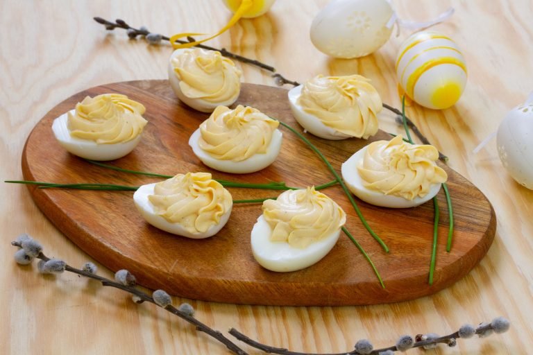 Eggs with smoked salmon