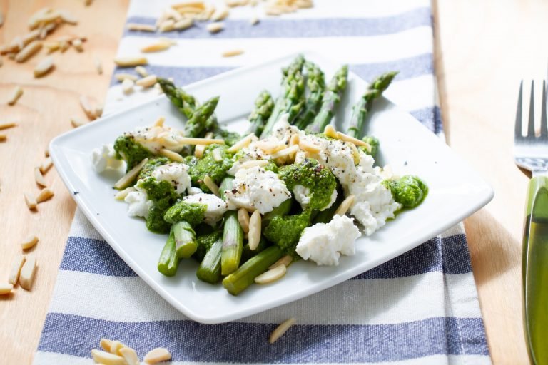 Boiled asparagus