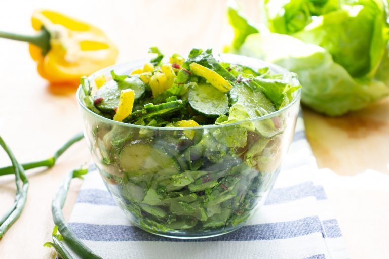 Salad with beet greens