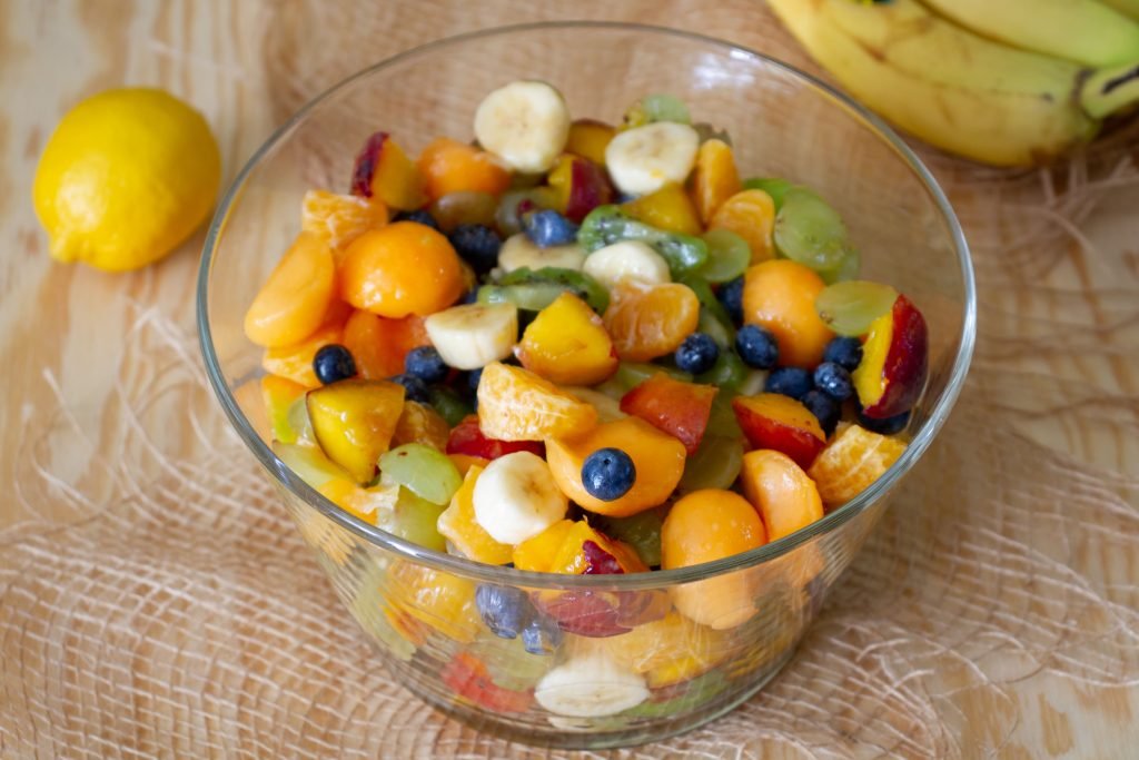 Salad with fresh fruit