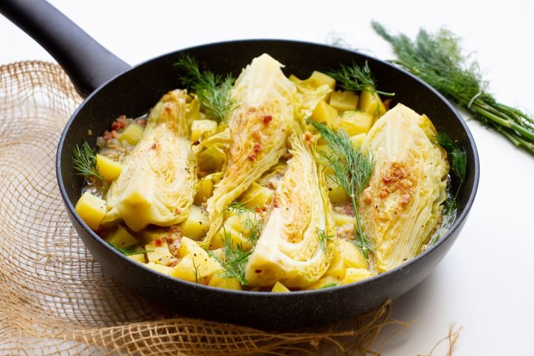 Cabbage from a pan