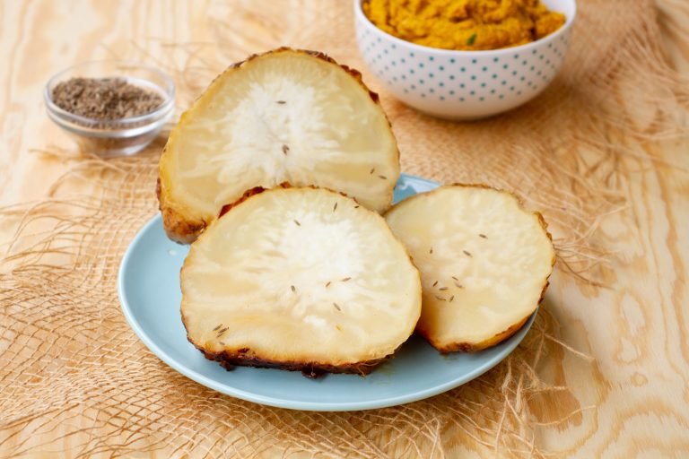 Baked celeriac