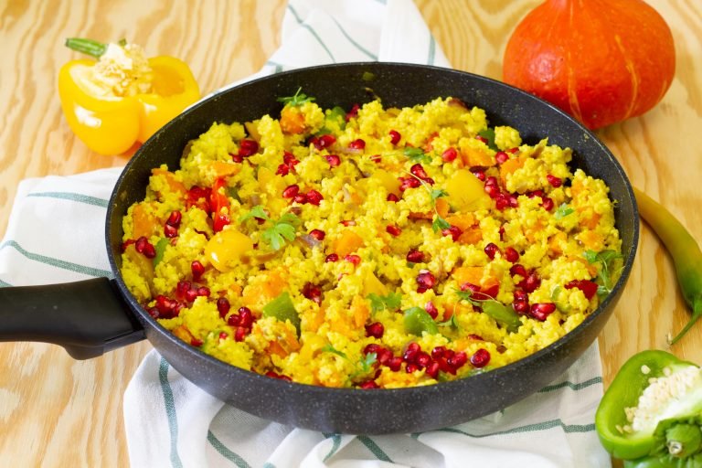 Vegan millet with vegetables