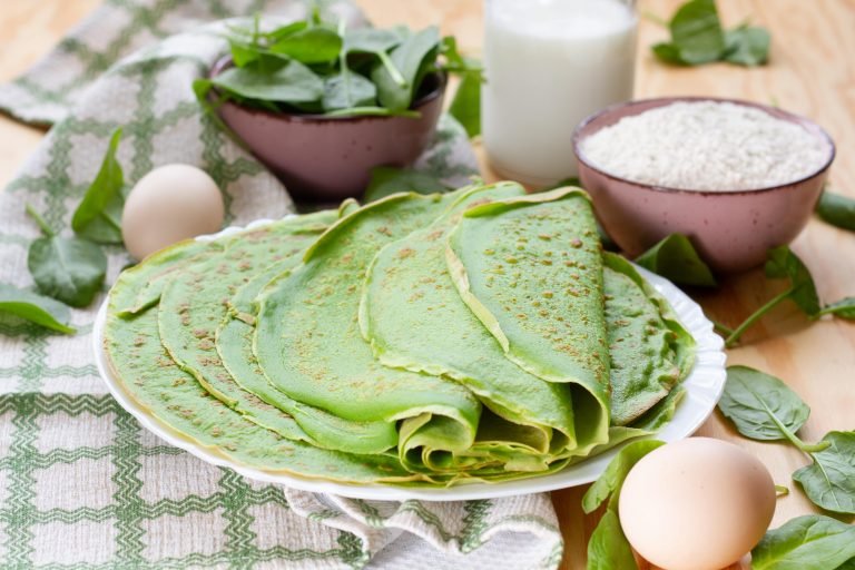 Spinach crêpes recipe