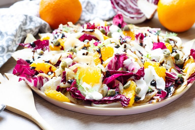 Salad with fennel and mozzarella