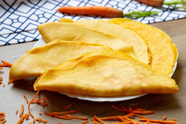 Basic carrot crêpes
