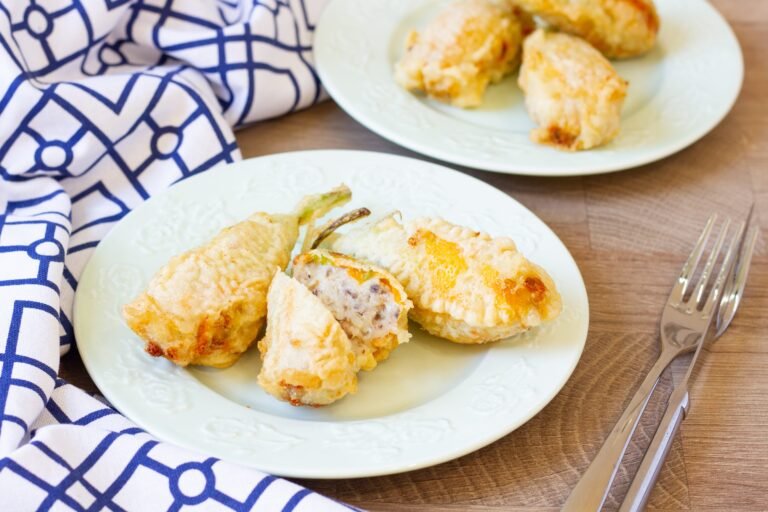 Stuffed zucchini flowers recipe
