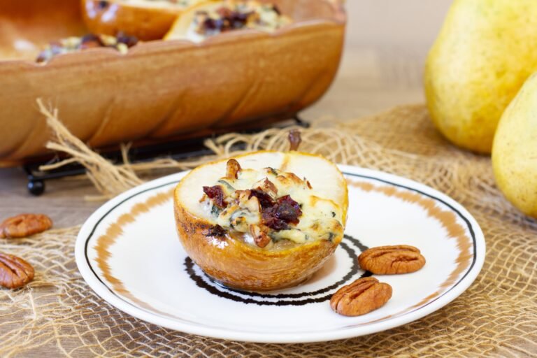 Baked pears with cheese recipe