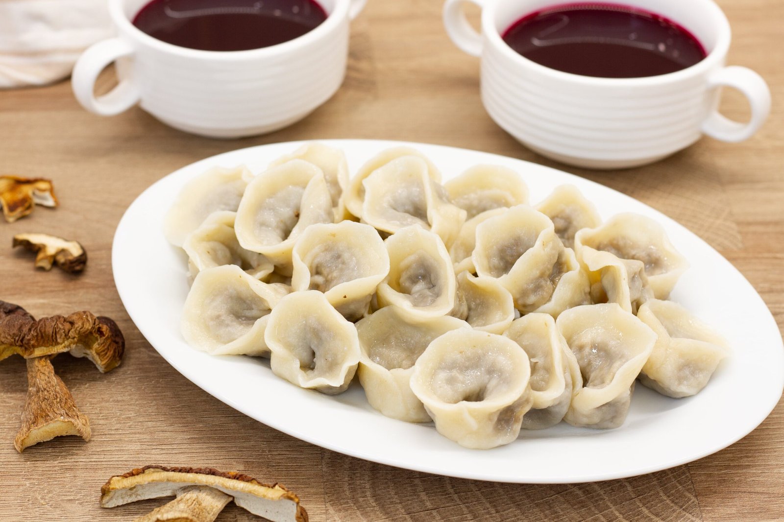 Polish uszka dumplings with mushrooms recipe