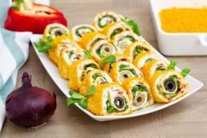 Tortilla rolls in nacho sprinkles recipe