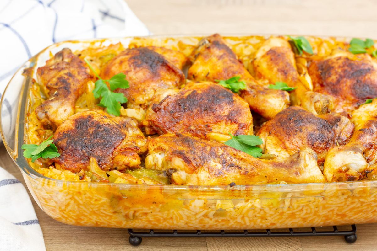 Chicken on rice