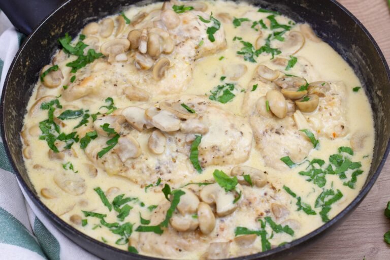 Recipe for chicken in mushroom sauce
