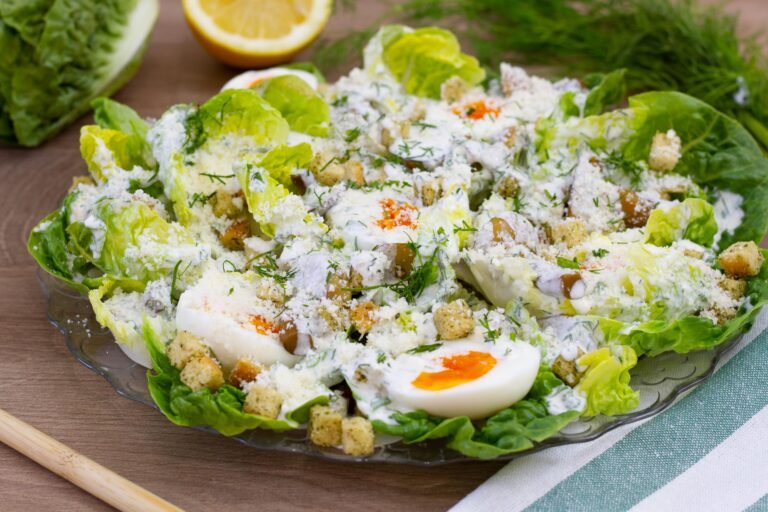Recipe for egg and mushroom salad