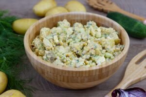 Recipe for new potatoes and cucumber salad
