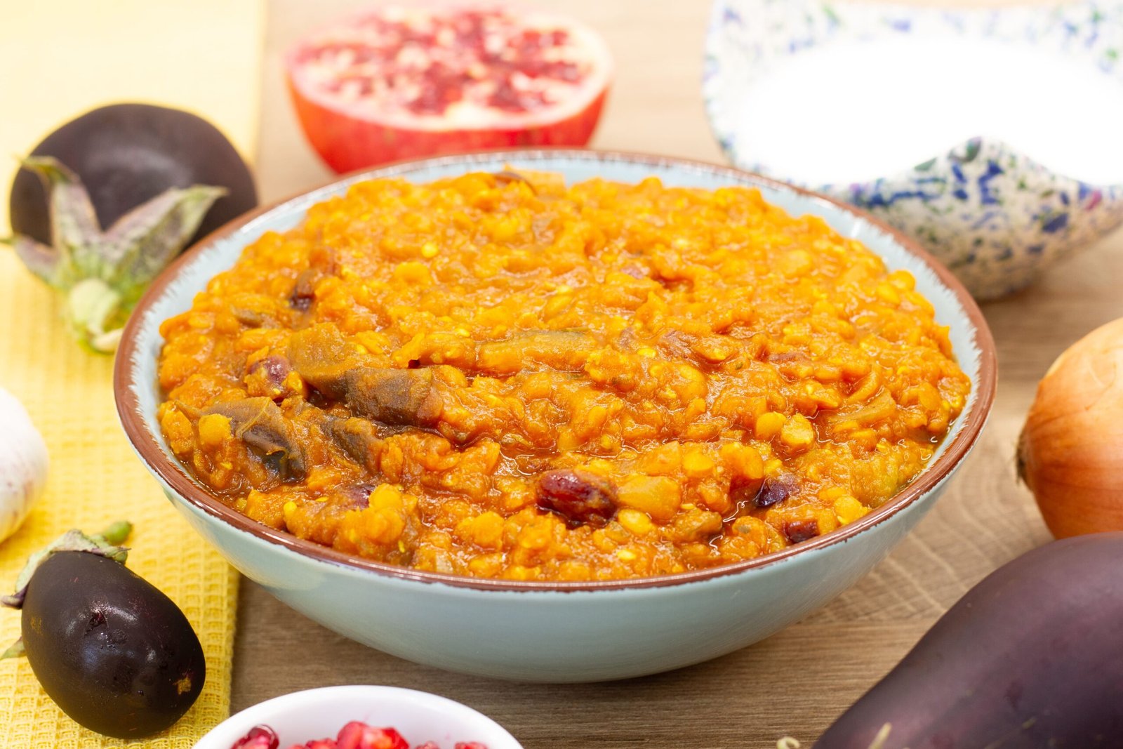 Recipe for eggplant and lentil stew