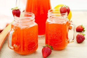 Strawberry and rhubarb compote